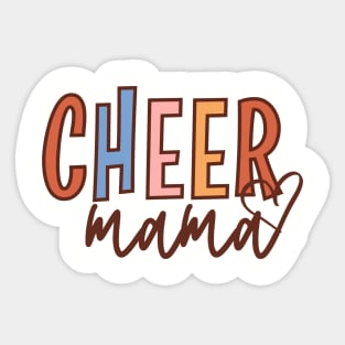 Cheer Mama, Cute Cheer Mom, Cheer Leader Match Day Sticker